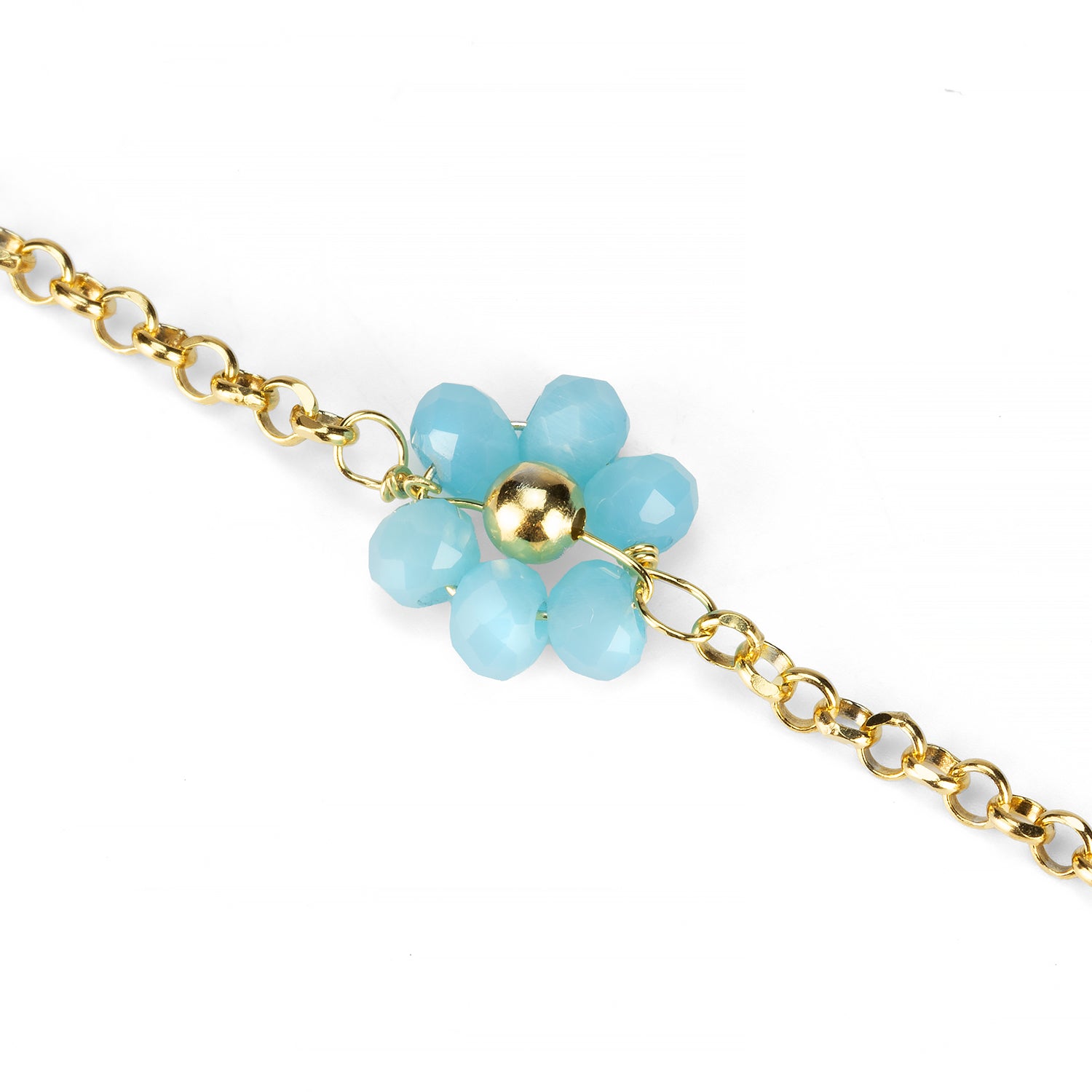 Cavigliera Blue Flowers