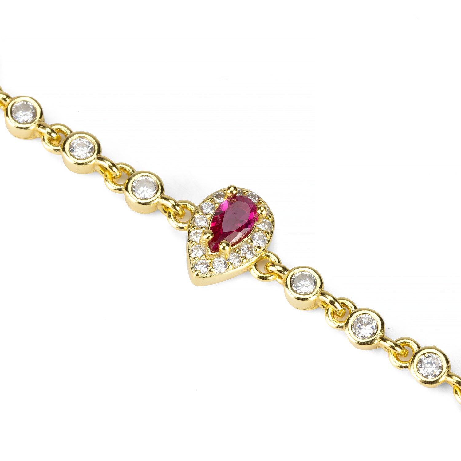 Cavigliera Goccia Rosa