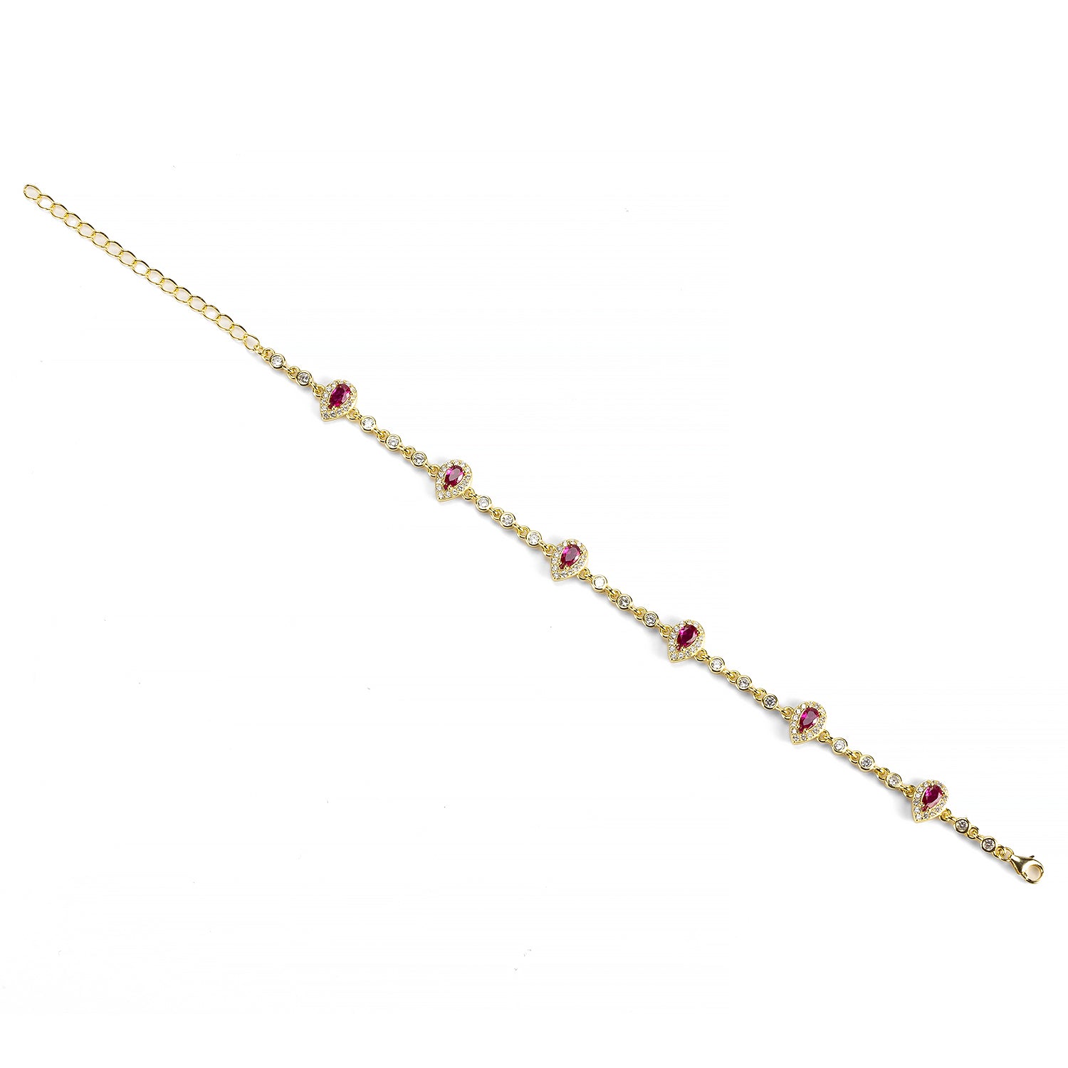 Cavigliera Goccia Rosa