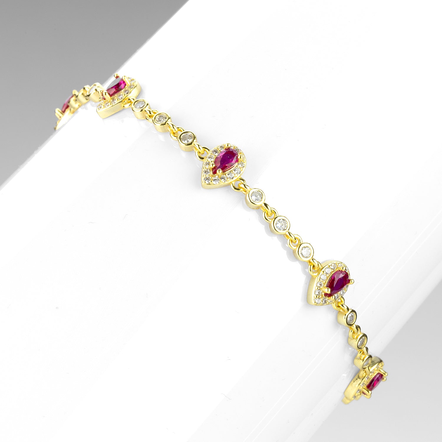 Cavigliera Goccia Rosa